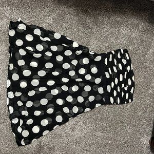 Ann Taylor Strapless Polka Dot Dress